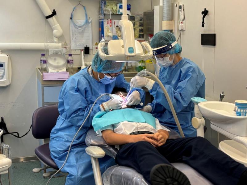 到校中學生護齒活動